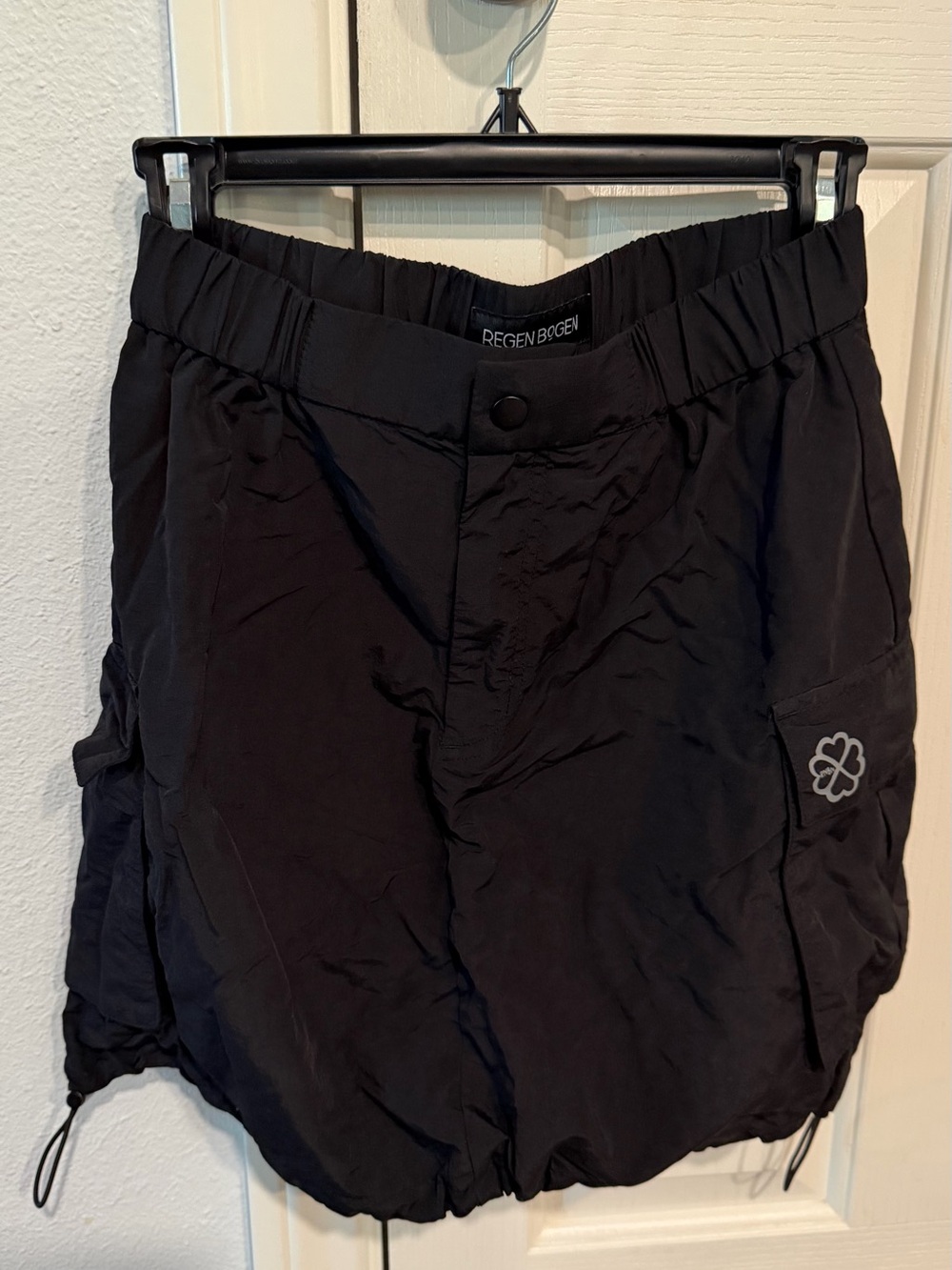 Black Drawstring Mini Skirt